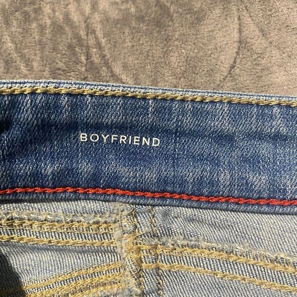 Tommy Hilfiger Side Stripe Boyfriend Jeans Size 12 - Picture 10 of 11